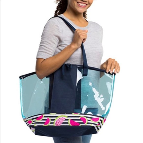 thirty-one Handbags - Thirty One In The Clear Tote*Slice of Summer* NWOT